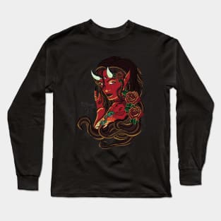 Devil Tattoo Long Sleeve T-Shirt